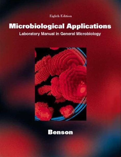 Contact information for splutomiersk.pl - Jan 3, 2014 · NEW EDITION COMING OCTOBER 2016 Benson's Microbiological Applications has been the gold standard of microbiology laboratory manuals for over 30 years. The 77 self-contained, clearly-illustrated exercises, and four-color format with a wealth of added photographs makes this the ideal lab manual. 